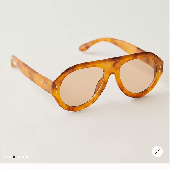 Free People Accessories - FREE PEOPLE Cruise oversized aviator glasses